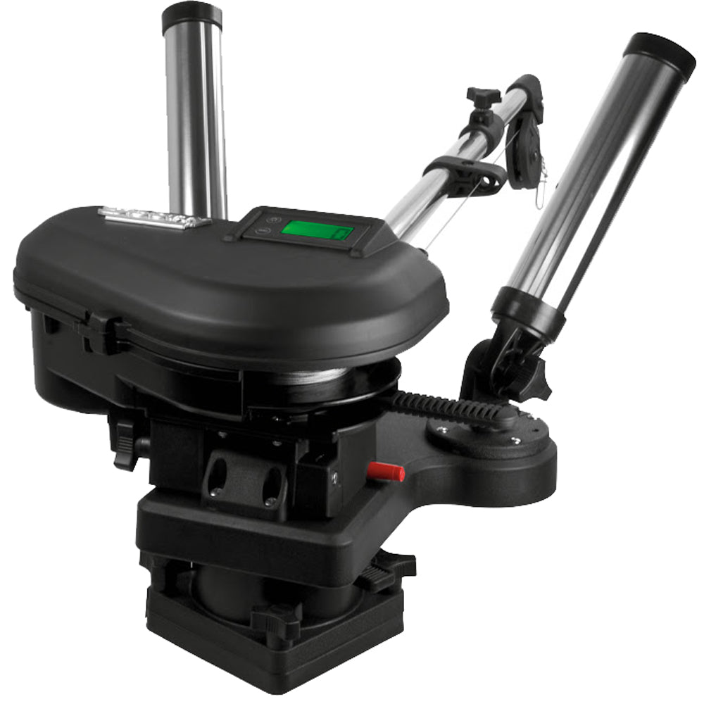 Scotty 2116 HP Depthpower Electric Downrigger 60 SS Telescoping Boom wSwivel Base  Dual Rod Holder 2116 Main image