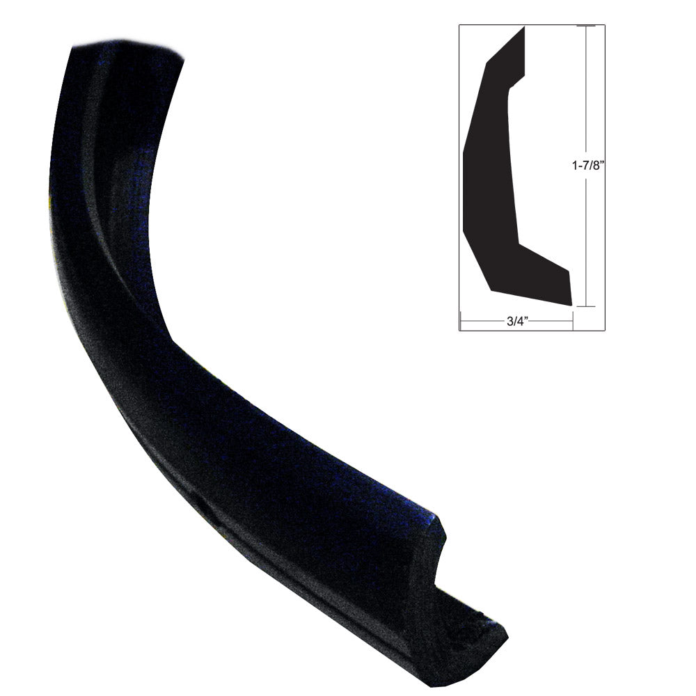 TACO SemiRigid Rub Rail Kit  Black wNo Insert  30 V114135BKA303 Main image
