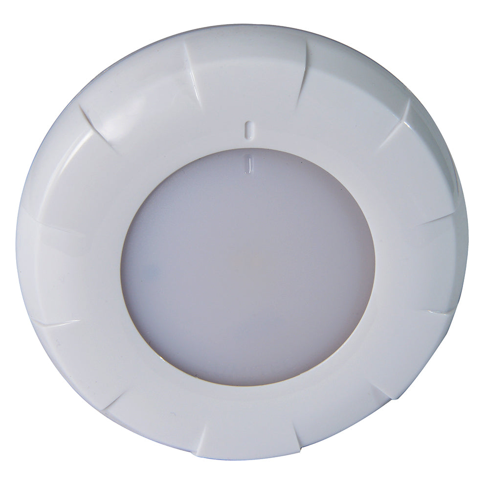Lumitec Aurora LED Dome Light  White Finish  WhiteRed Dimming 101076 Main image