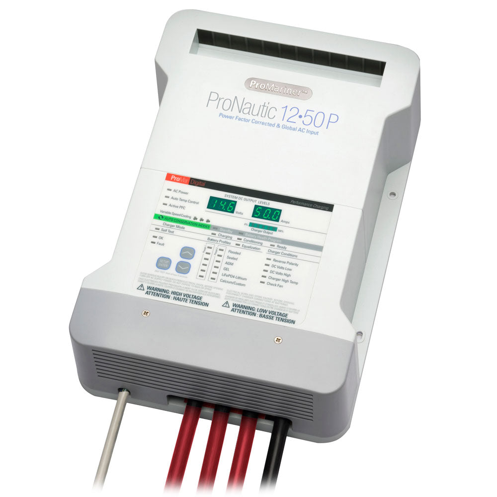 ProMariner ProNautic 1250P 50 Amp 3 Bank Battery Charger 63150 Main image