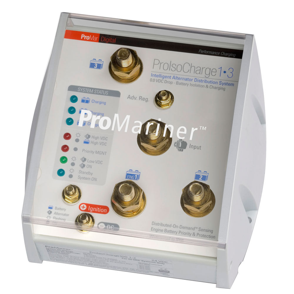 ProMariner ProIsoCharge Battery Isolator 120Amp 1Alt 3Bat  12V 23124 Main image