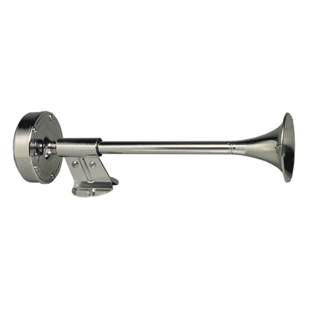 Schmitt Marine Deluxe AllStainless Shorty Single Trumpet Horn  12V 10009 Main image