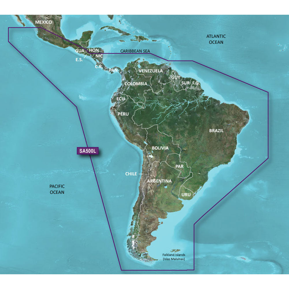 Garmin BlueChart g3 HD  HXSA600X  South America  microSDSD 010C106720 Main image