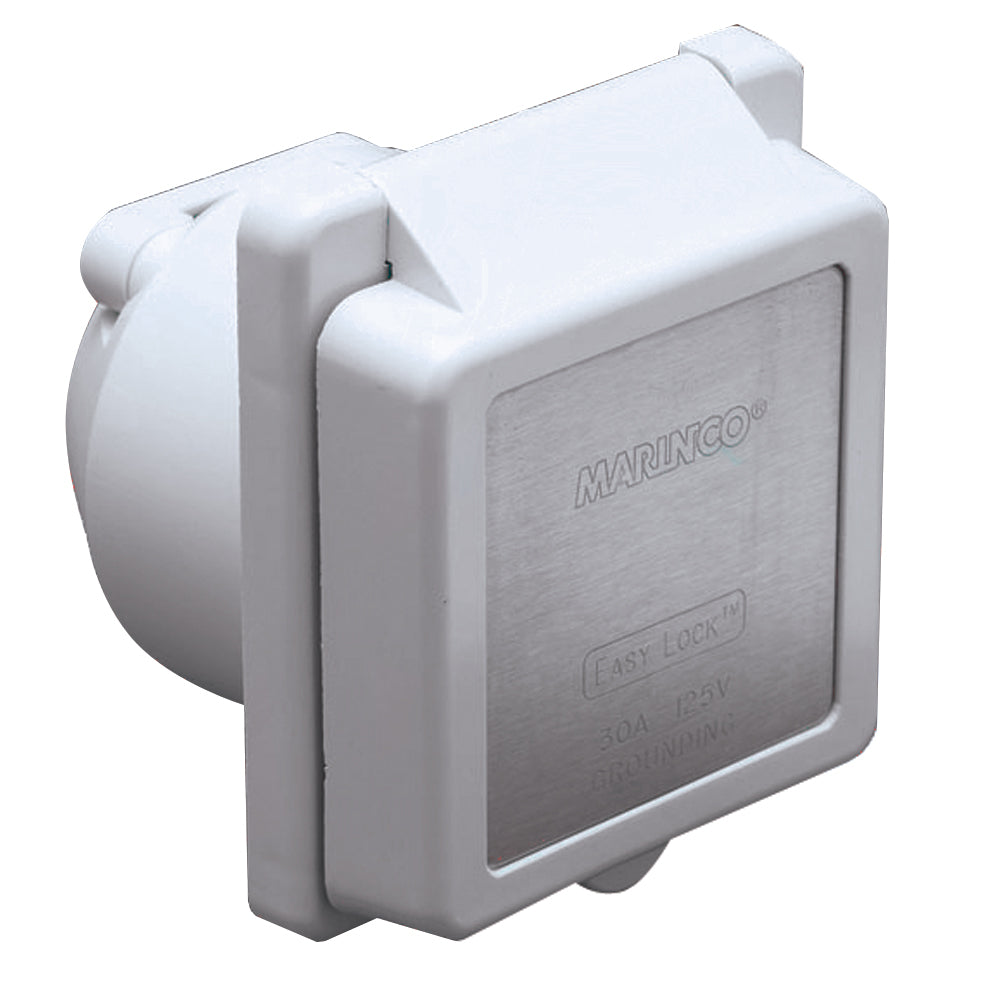 Marinco 301ELB 30A Power Inlet  White  125V 301ELB Main image