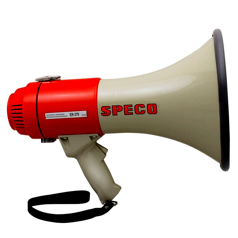 Speco ER370 Deluxe Megaphone wSiren  RedGrey  16W ER370 Main image