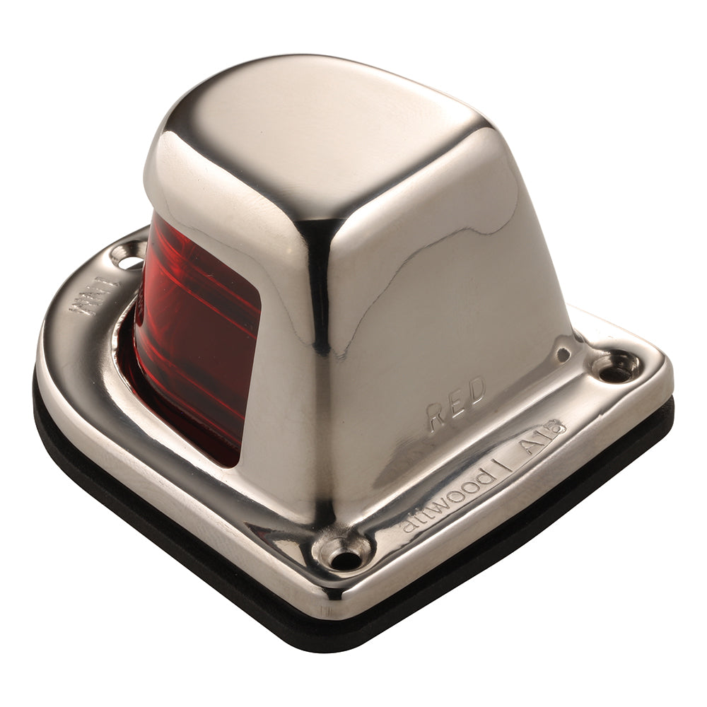Attwood 1-Mile Deck Mount, Red Sidelight - 12V - Stainless Steel Housing [66319R7] Secondary image