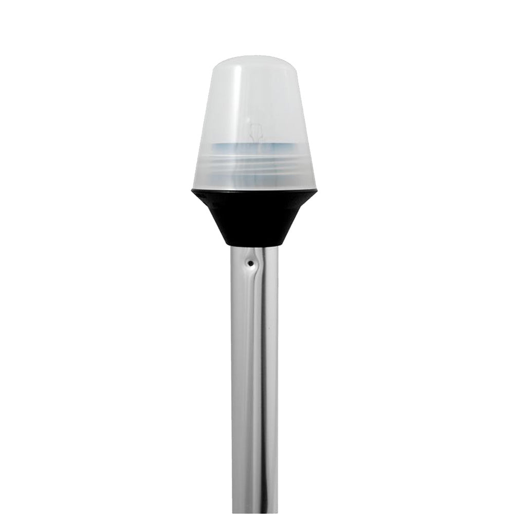 Attwood Frosted Globe AllAround Pole Light w2Pin Locking Collar Pole  12V  36 5110367 Main image