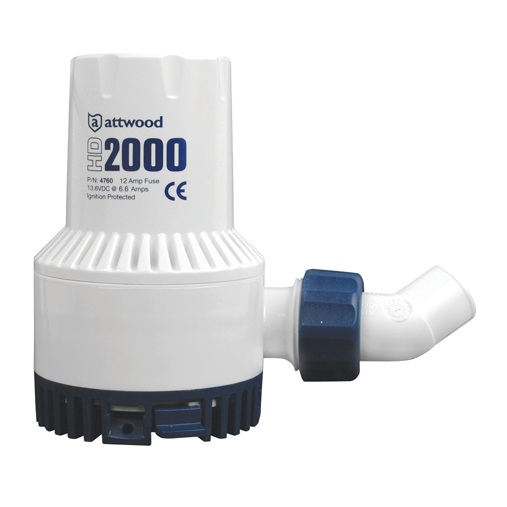 Attwood HeavyDuty Bilge Pump 2000 Series  12V  2000 GPH 47604 Main image