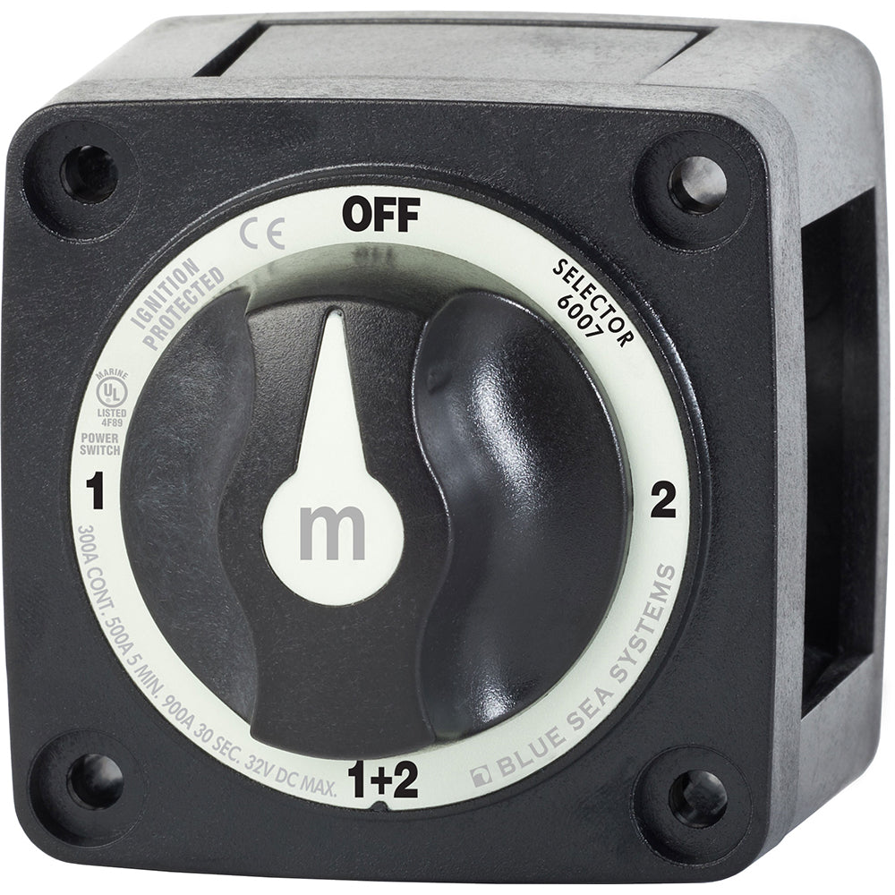 Blue Sea 6007200 Battery Switch Mini  4 Position  Black 6007200 Main image