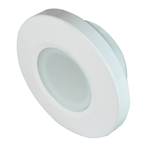 Lumitec Orbit  Flush Mount Down Light  White Finish  2Color BlueWhite Dimming 112521