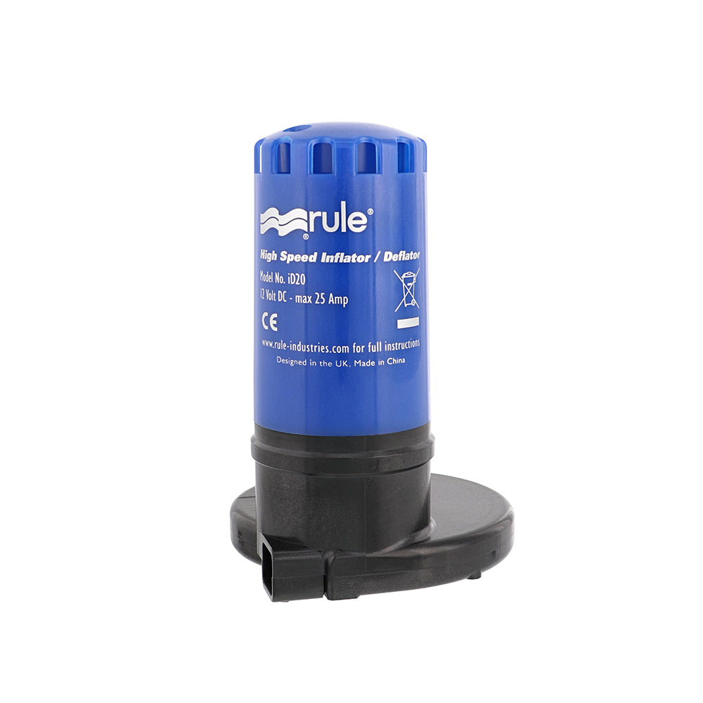 Rule ID20 High-Speed Inflator/Deflator 12V Portable Pump w/Multiple Valve Options [ID20] Secondary image