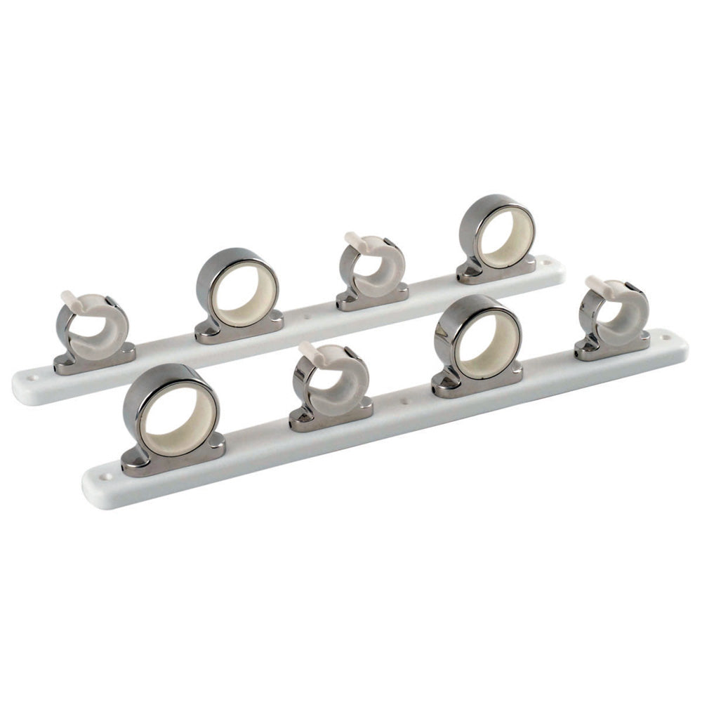 TACO 4Rod Hanger wPoly Rack  Polished Stainless Steel F1627521 Main image