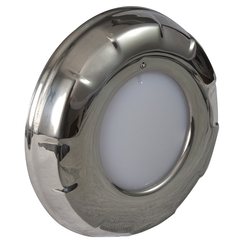 Lumitec Aurora - LED Dome Light - Polished SS Finish - 2-Color White/Blue Dimming [101138] Secondary image