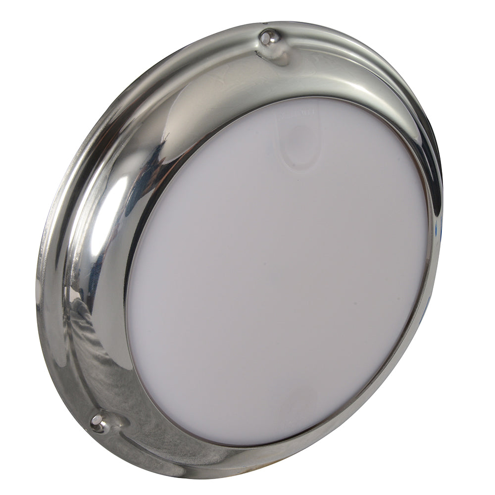 Lumitec TouchDome - Dome Light - Polished SS Finish - 2-Color White/Blue Dimming [101097] Secondary image