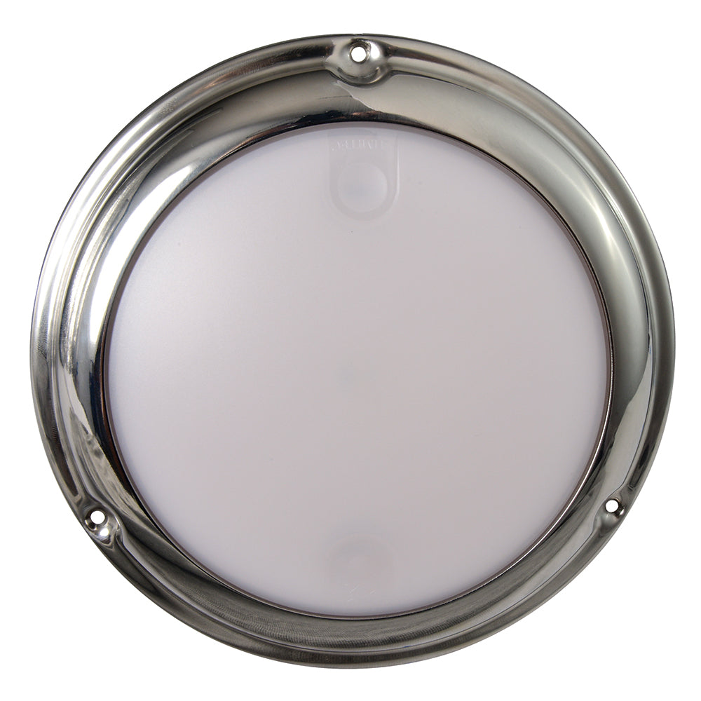 Lumitec TouchDome  Dome Light  Polished SS Finish  2Color WhiteRed Dimming 101098 Main image