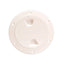 Beckson 4 Smooth Center ScrewOut Deck Plate  Beige DP40N