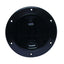 Beckson 4 Smooth Center ScrewOut Deck Plate  Black DP40B