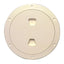 Beckson 6 Smooth Center ScrewOut Deck Plate  Beige DP60N