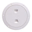 Beckson 6 Smooth Center ScrewOut Deck Plate  White DP60W