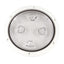 Beckson 8 Clear Center ScrewOut Deck Plate  White DP80WC