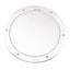 Beckson 6 Smooth Center PryOut Deck Plate  White DP61W