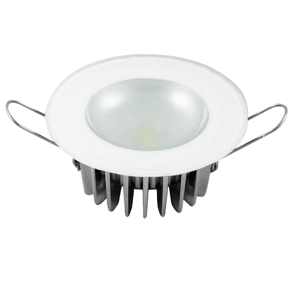 Lumitec Mirage  Flush Mount Down Light  Glass FinishNo Bezel  4Color RedBluePurple Non Dimming wWhite Dimming 113190 Main image