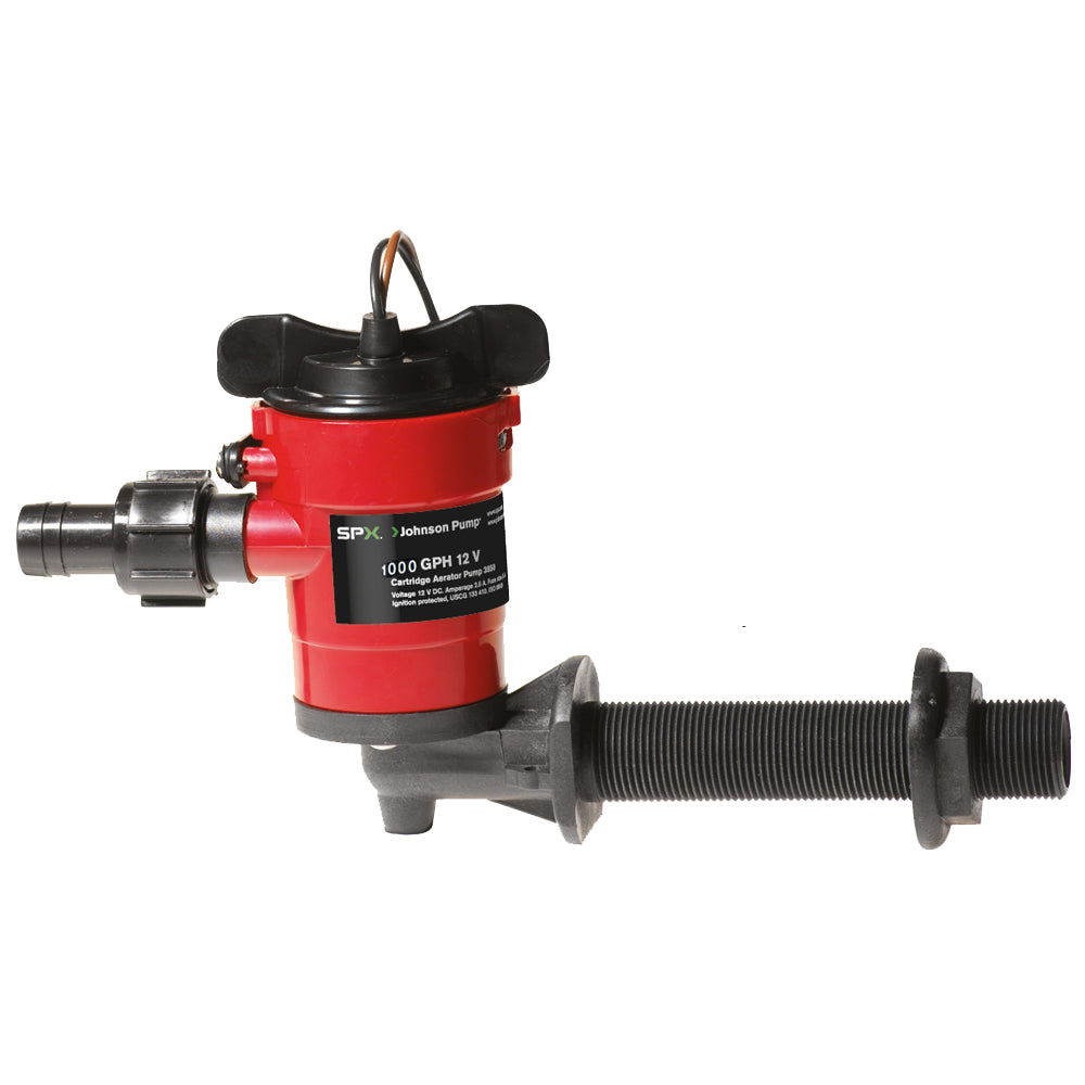 Johnson Pump Cartridge Aerator 1000 GPH 90 Degree Intake  12V 38103 Main image