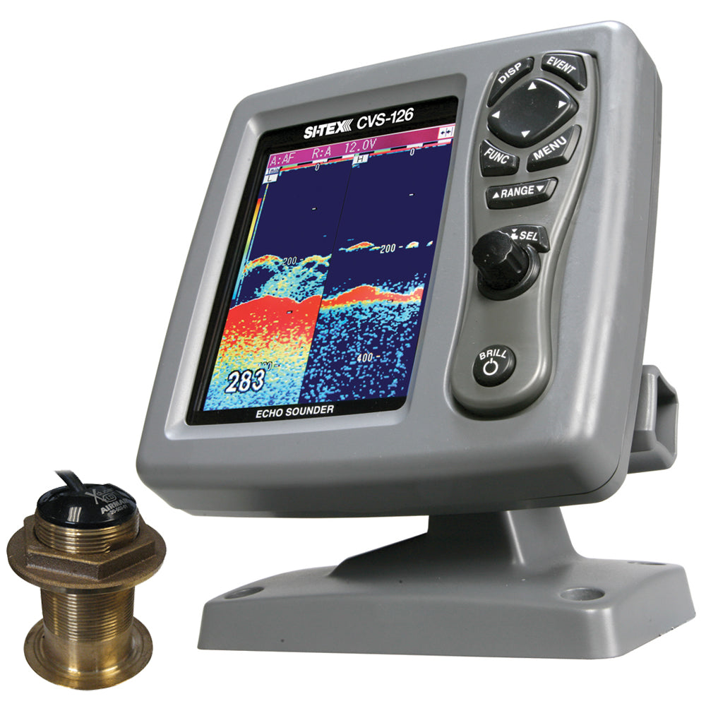 SITEX CVS126 Dual Frequency Color Echo Sounder wB60 20 Transducer B6020CX CVS1266020 Main image