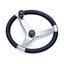Schmitt Marine Evo Pro 316 Cast Stainless Steel Steering Wheel wControl Knob  155 Diameter 7241521FGK