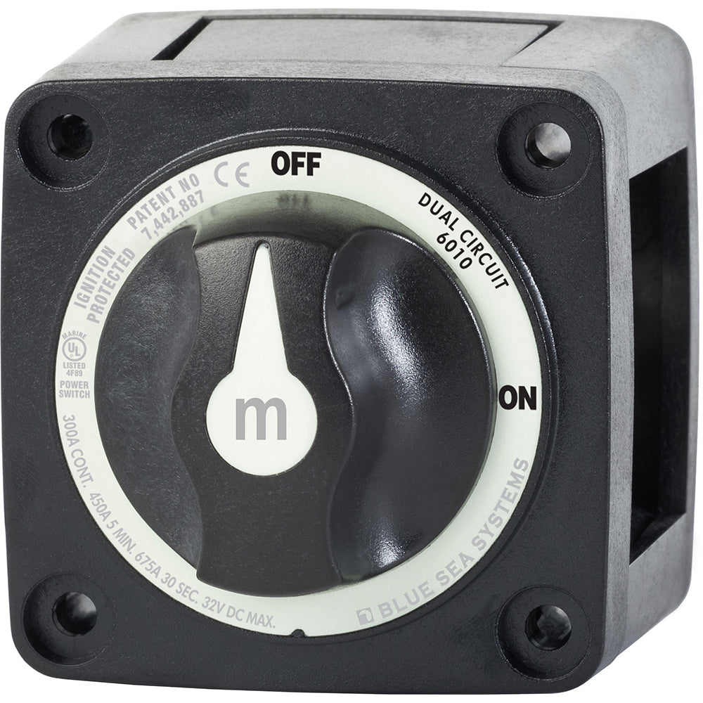 Blue Sea 6010200 Battery Switch Dual Circuit  Black 6010200 Main image
