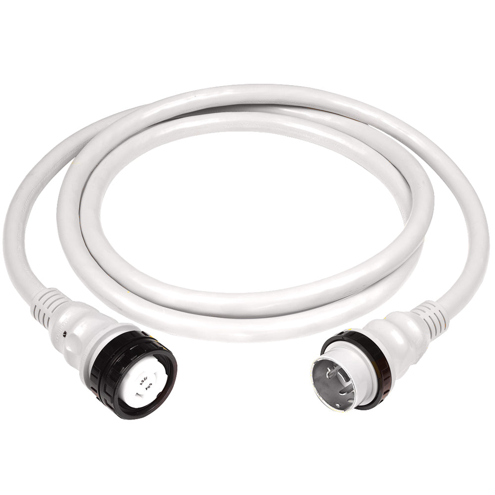 Marinco 50Amp 125250V Shore Power Cable  25  White 6152SPPW25 Main image