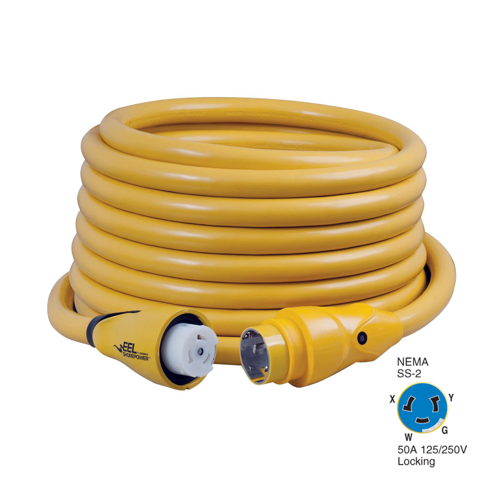 Marinco CS50450 EEL 50A 125V250V Shore Power Cordset  50  Yellow CS50450 Main image