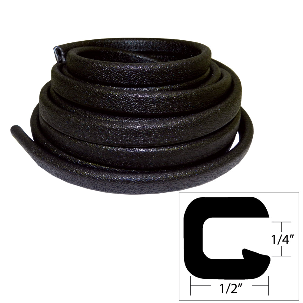 TACO Flexible Vinyl Trim  14 Opening x 12W x 25L  Black V301008B251 Main image