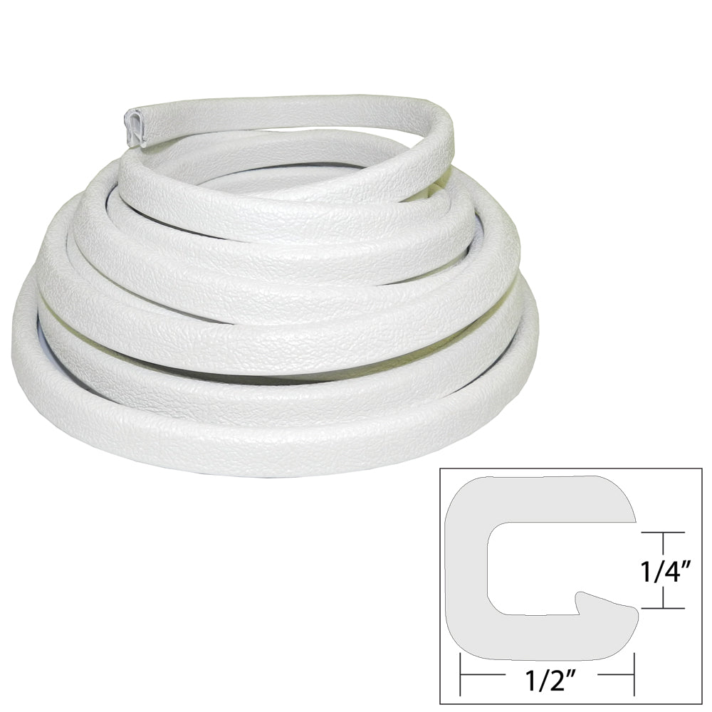 TACO Flexible Vinyl Trim  14 Opening x 12W x 25L  White V301008W251 Main image