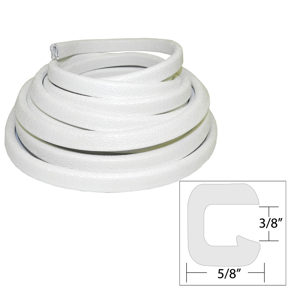 TACO Flexible Vinyl Trim  38 Opening x W x 25L  White V301312W251 Main image