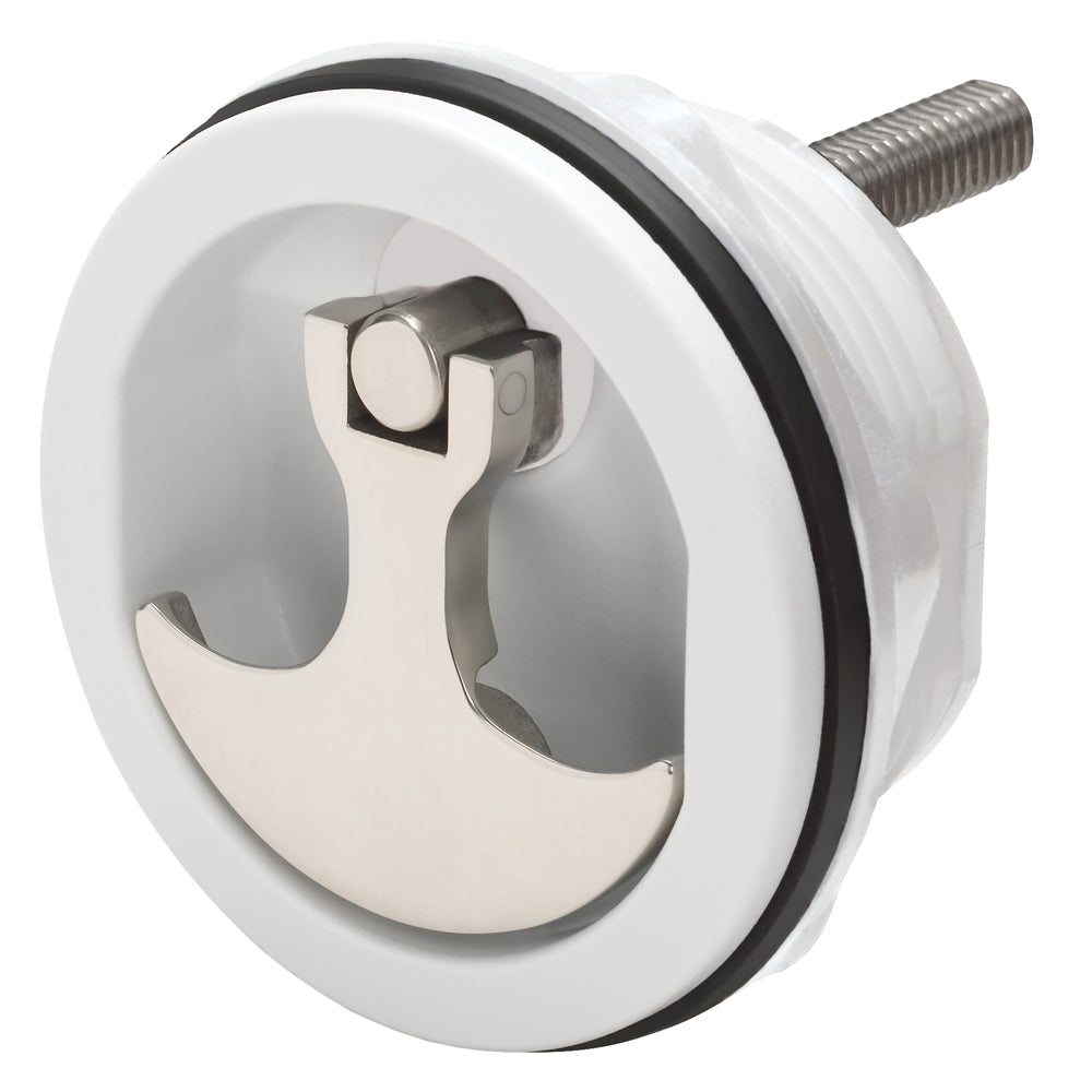 Whitecap Compression Handle  Nylon WhiteStainless Steel  NonLocking 6230WC Main image