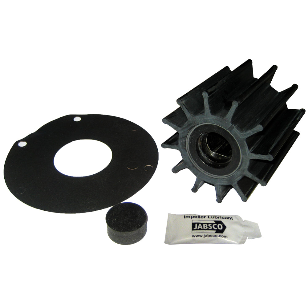 Jabsco Impeller Kit  12 Blade  Neoprene  3 Diameter  Plastic Insert  Double Flat Drive 173700001P Main image