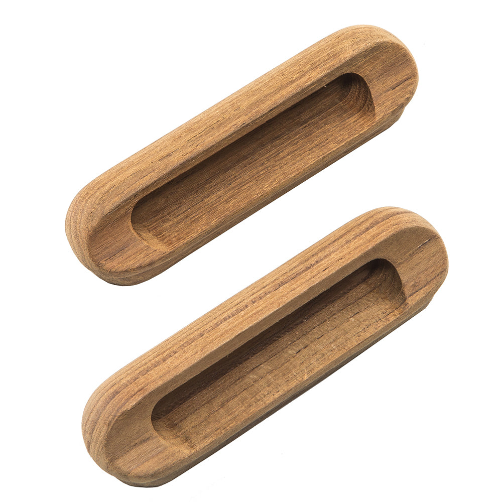 Whitecap Teak Oblong Drawer Pull  4116L  2 Pack 60124A Main image