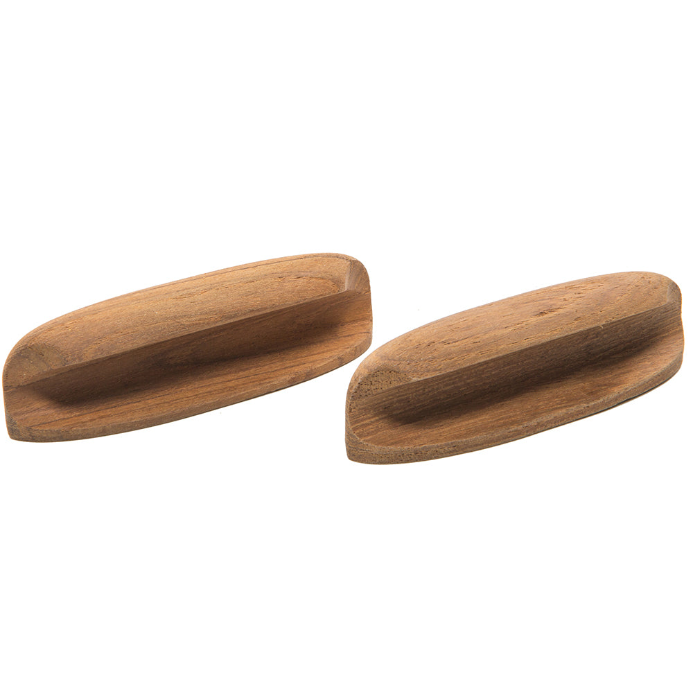 Whitecap Teak Oval Drawer Pull  4L  2 Pack 60147A Main image