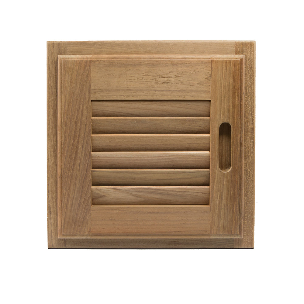 Whitecap Teak Louvered Door  Frame  Right Hand  12 x 12 60720 Main image
