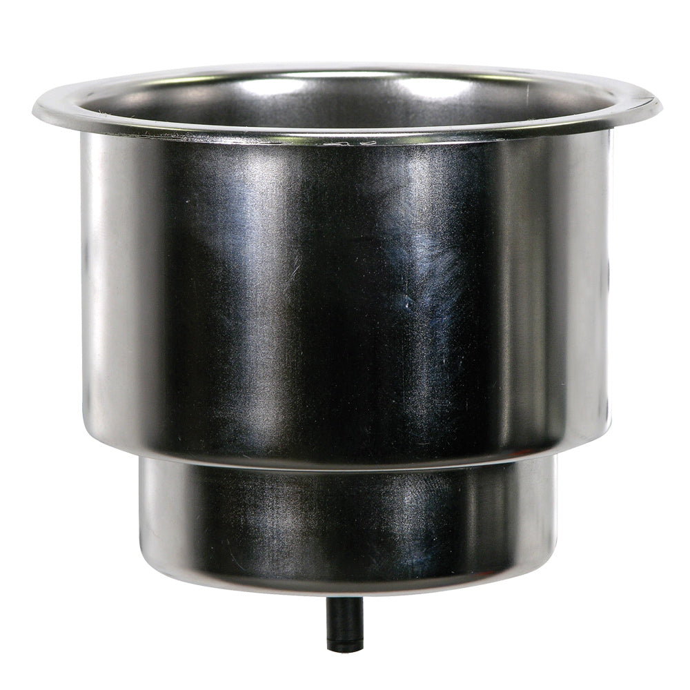 Whitecap Flush Cupholder wDrain  302 Stainless Steel S3511C Main image