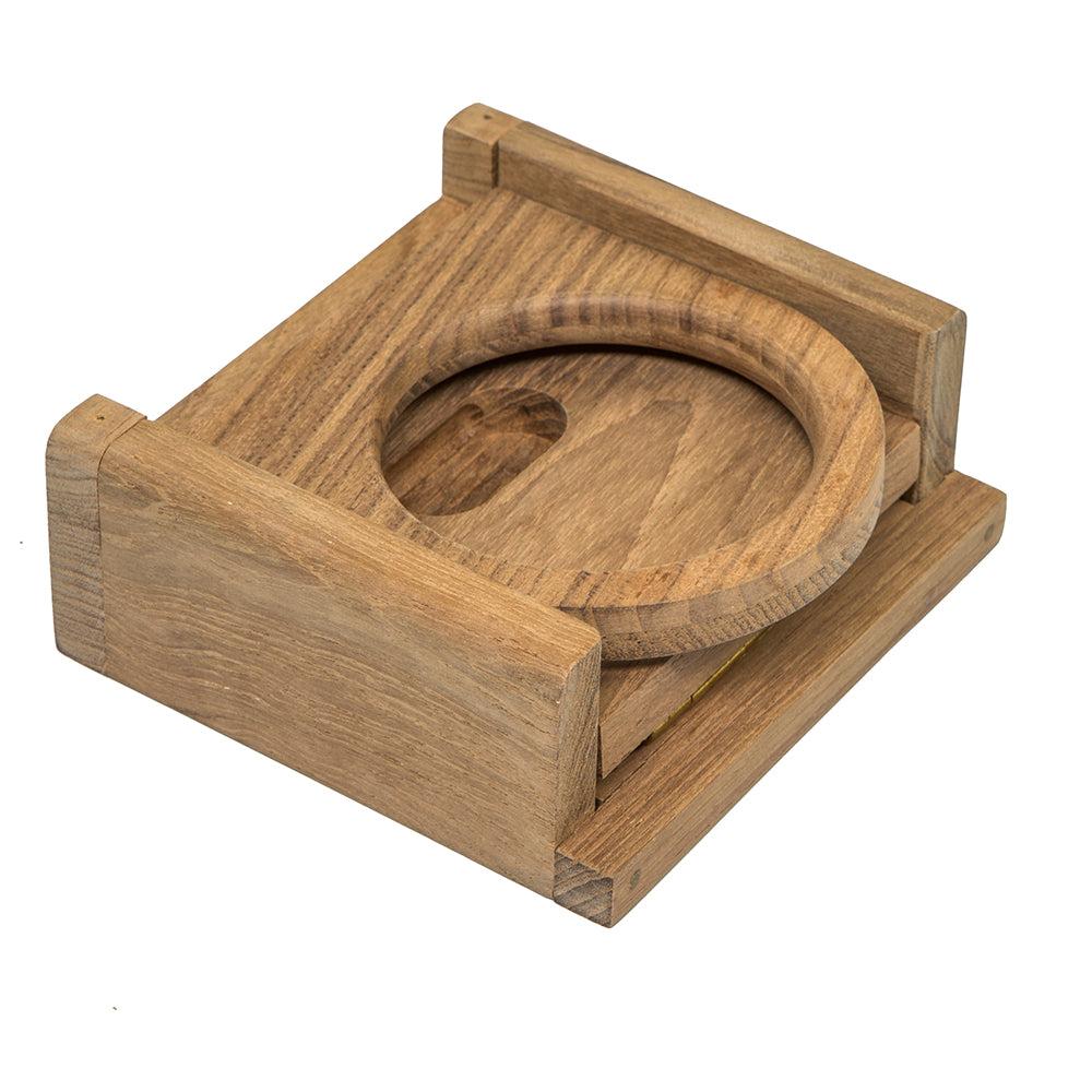 Whitecap Teak Folding Drink Holder [62601] Secondary image