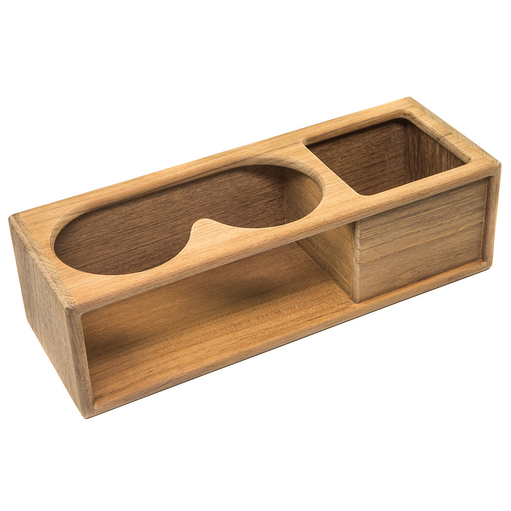 Whitecap Teak Two Insulated Drink/Binocular Rack w/Tray [62616] Secondary image