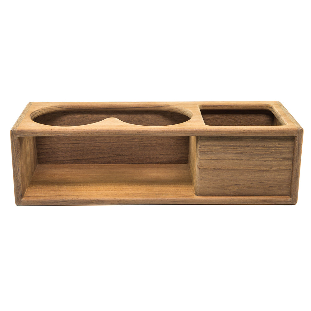 Whitecap Teak Two Insulated DrinkBinocular Rack wTray 62616 Main image