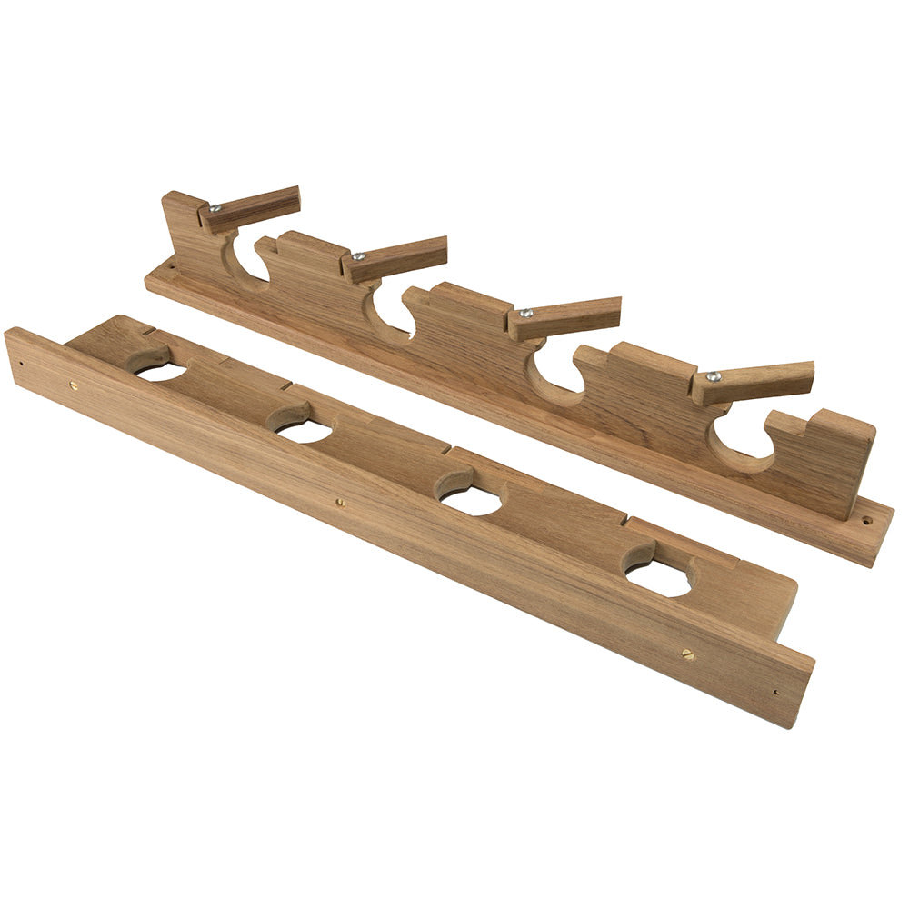 Whitecap Teak LockIn FourRod Storage Rack 60620 Main image