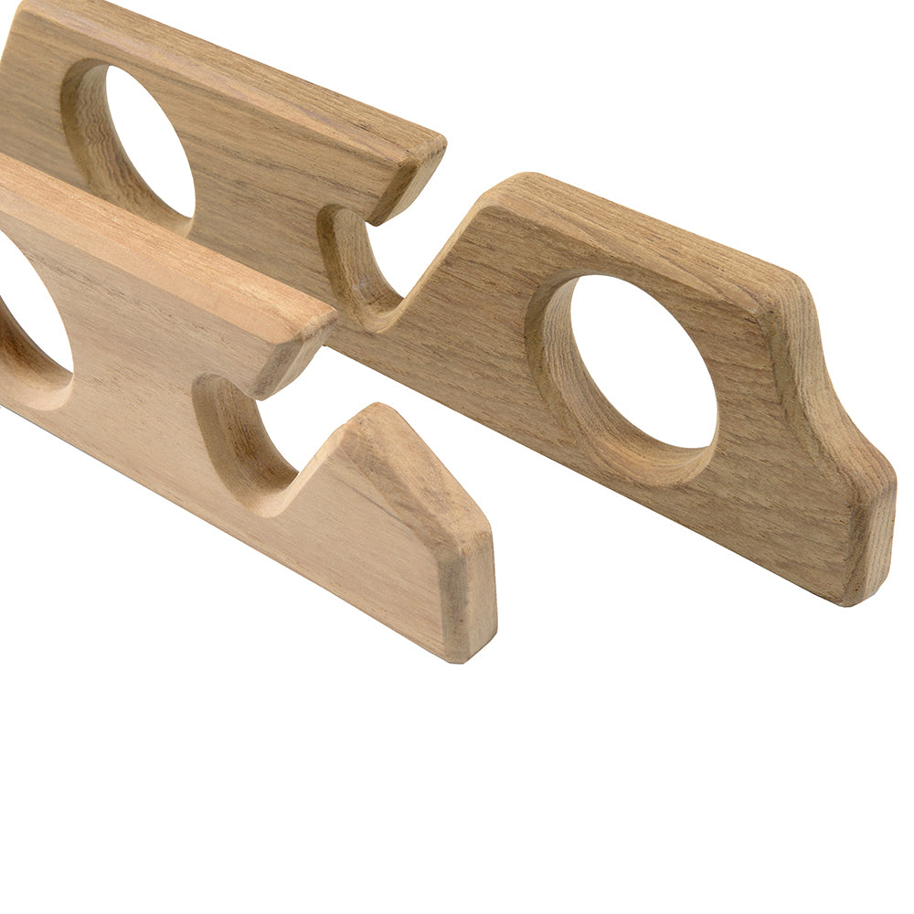 Whitecap Teak Six-Rod Storage Rack - Pair [60614] Secondary image