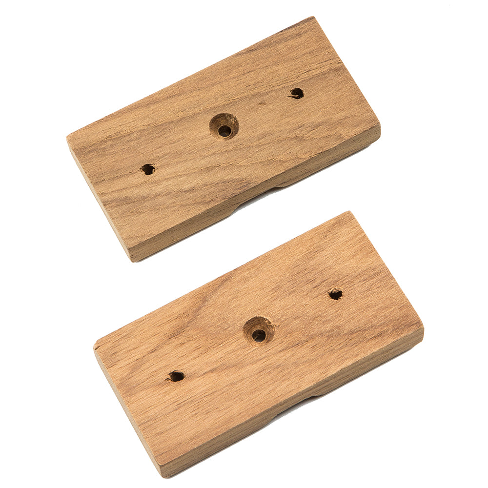 Whitecap Teak Rod Storage Rack Mounting Brackets  Pair 60609 Main image