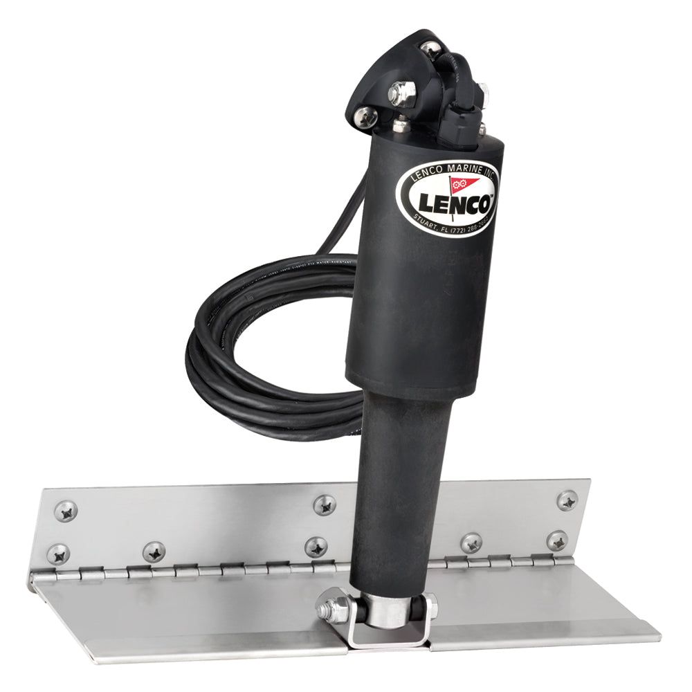 Lenco 4 x 12 Limited Space Trim Tab Kit wo Switch Kit 12V  Standard Finish  Standard Actuator 15125101 Main image