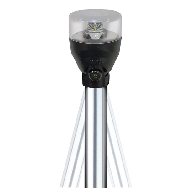 Attwood LED Articulating All Around Light  24 Pole 553024A7