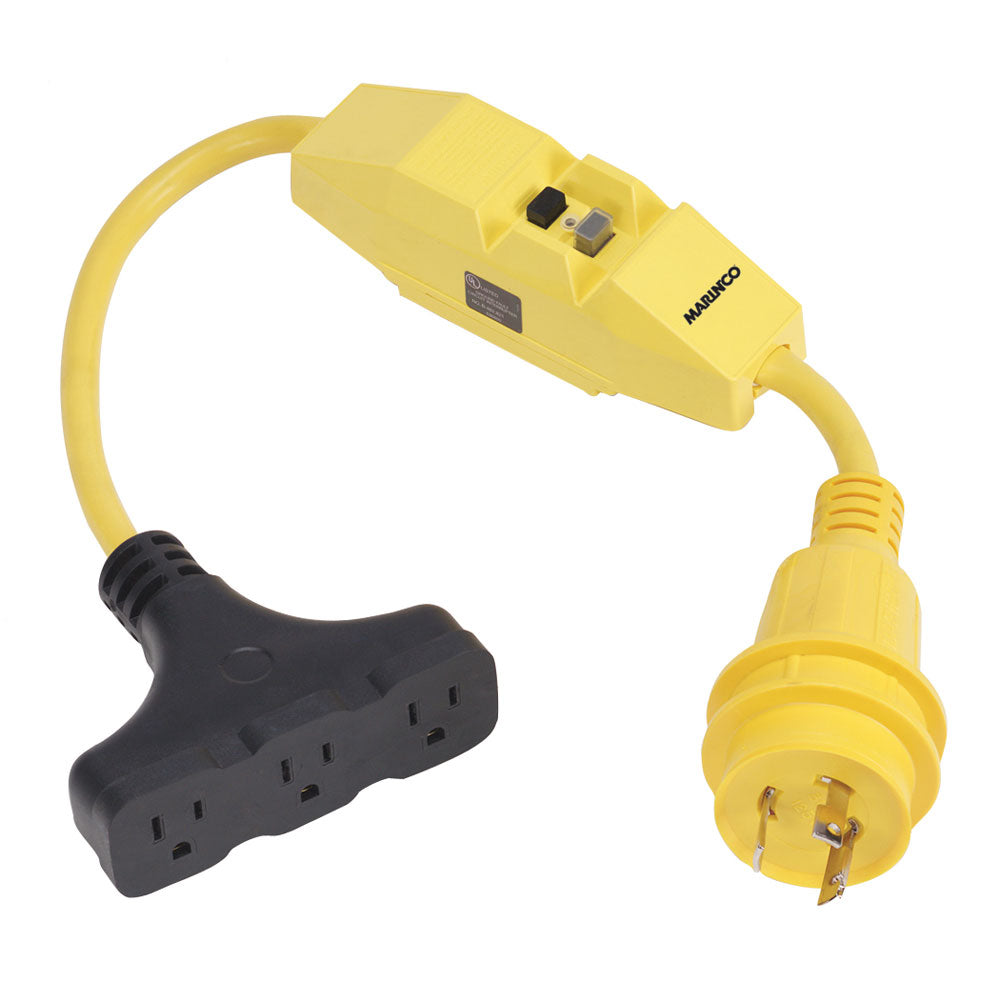Marinco Dockside 30A to 15A Adapter with GFI 199128 Main image